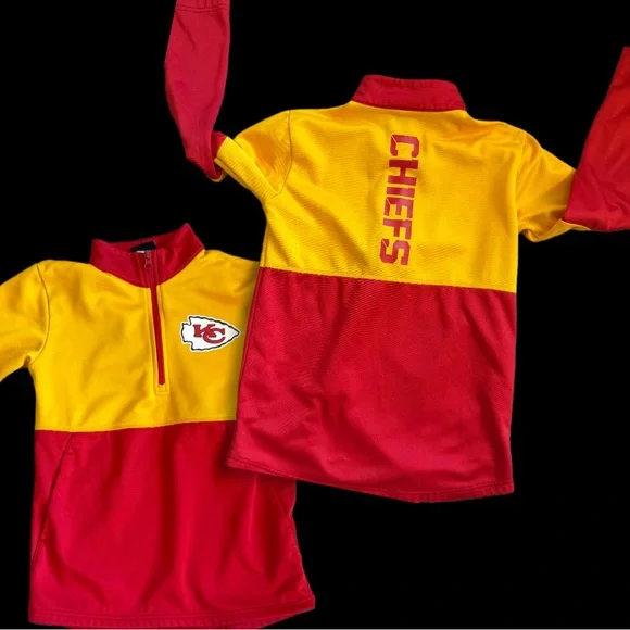 Chiefs Red and Yellow Quarter-Zip - Picture 5 of 5